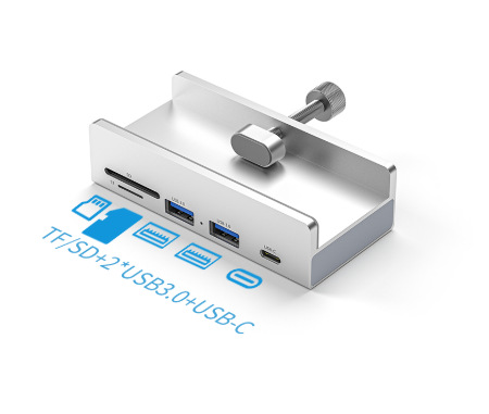 hub transfronterizo ocho en uno multifuncional docking de expansión de puerto de red USB Gigabit docking de expansión tipo-c computadora teléfono móvil