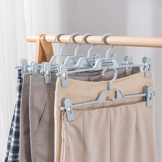 Seamless household pants rack pants clip hanger jk skirt clip strong drying pants hanger underwear plaid skirt 306 degrees rotation