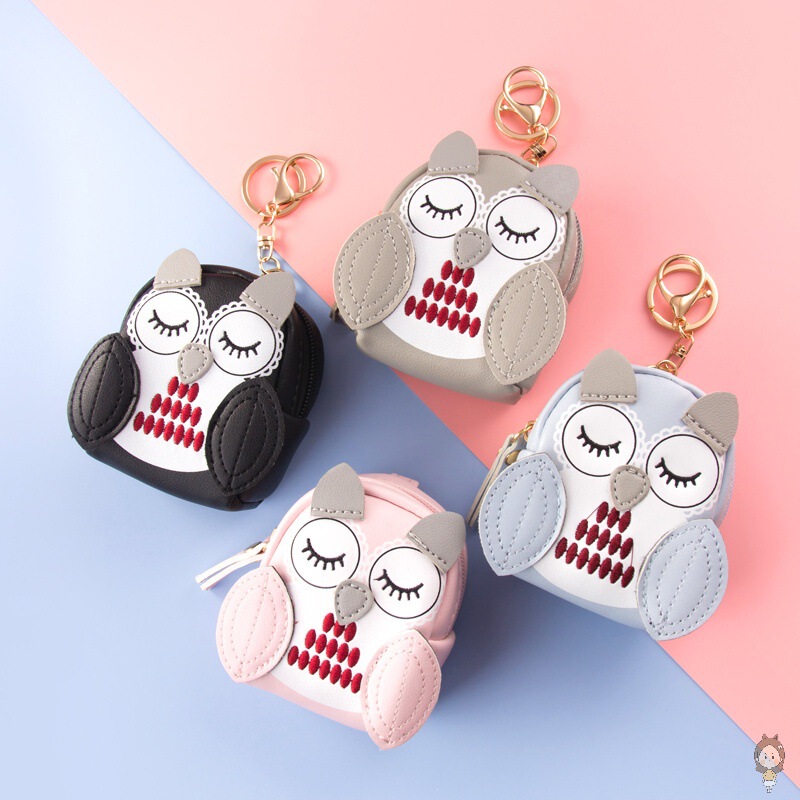Owl Creative Coin Purse Keychain Pendant Distinctive Cute Women's Mini Large Capacity Card Bag Small Card Bag Hanging Ornaments Owl Creative Coin Purse Keychain Pendant Distinctive Cute Women's Mini Large Capacity Card Bag Small Card Bag Hanging Ornaments