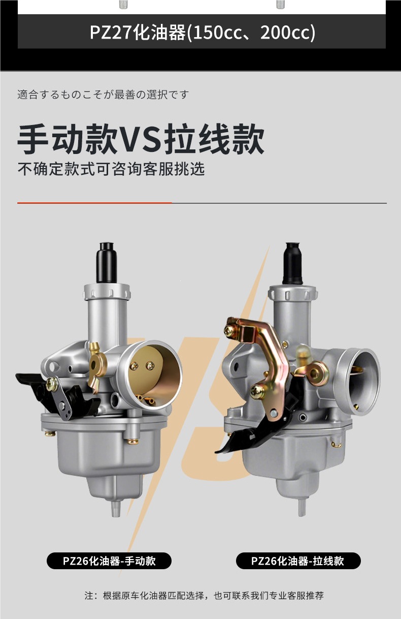 Motorcycle Cg125 150 Universal Carburetor for Men's Motorcycles Qianjiang Zongshen Loncin Jialing Tricycle Pz26/27/30