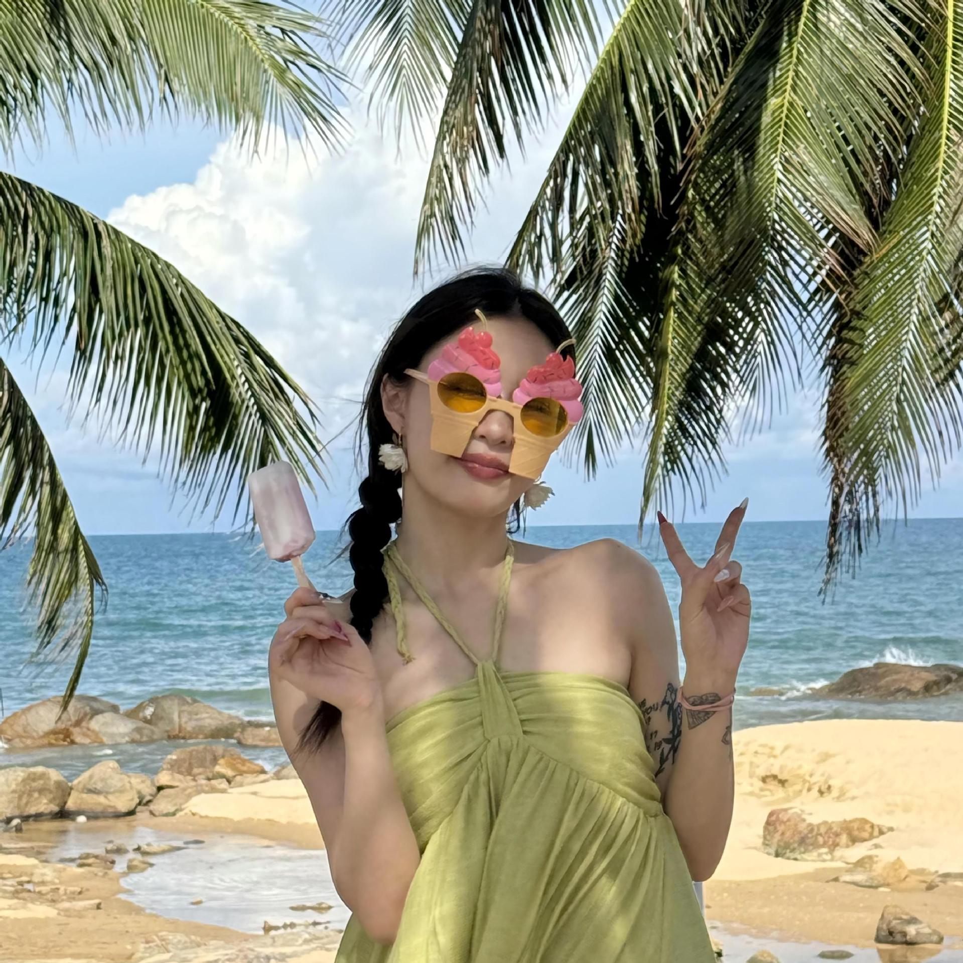 Gafas de Fiesta con Temática Hawaiana, ABS, Divertido, Decorativo, para Fiestas en la Playa y Festivales de Música