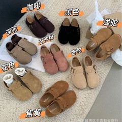 【Zuyaolan】8色展開 クラシック ソフトソール 本革 ビジューシューズ レトロ ラウンドトゥ フラットシューズ 秋用 366-1 通気性