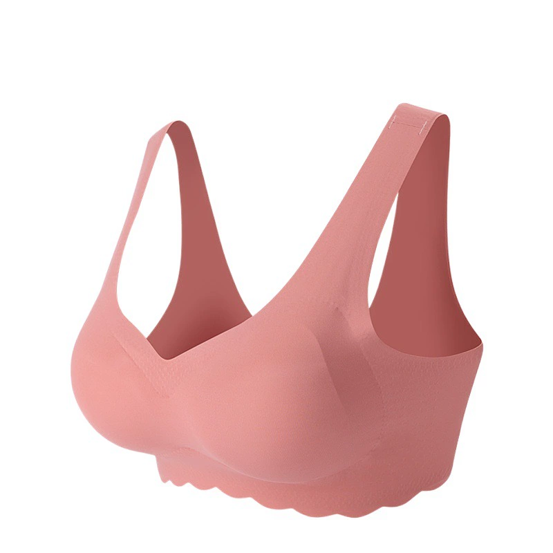 Спортивный жилет больших размеров, женское нижнее белье, 200 кг, бесшовный бюстгальтер без оправы для круглых девочек, ультратонкий бюстгальтер для сна больших размеров
