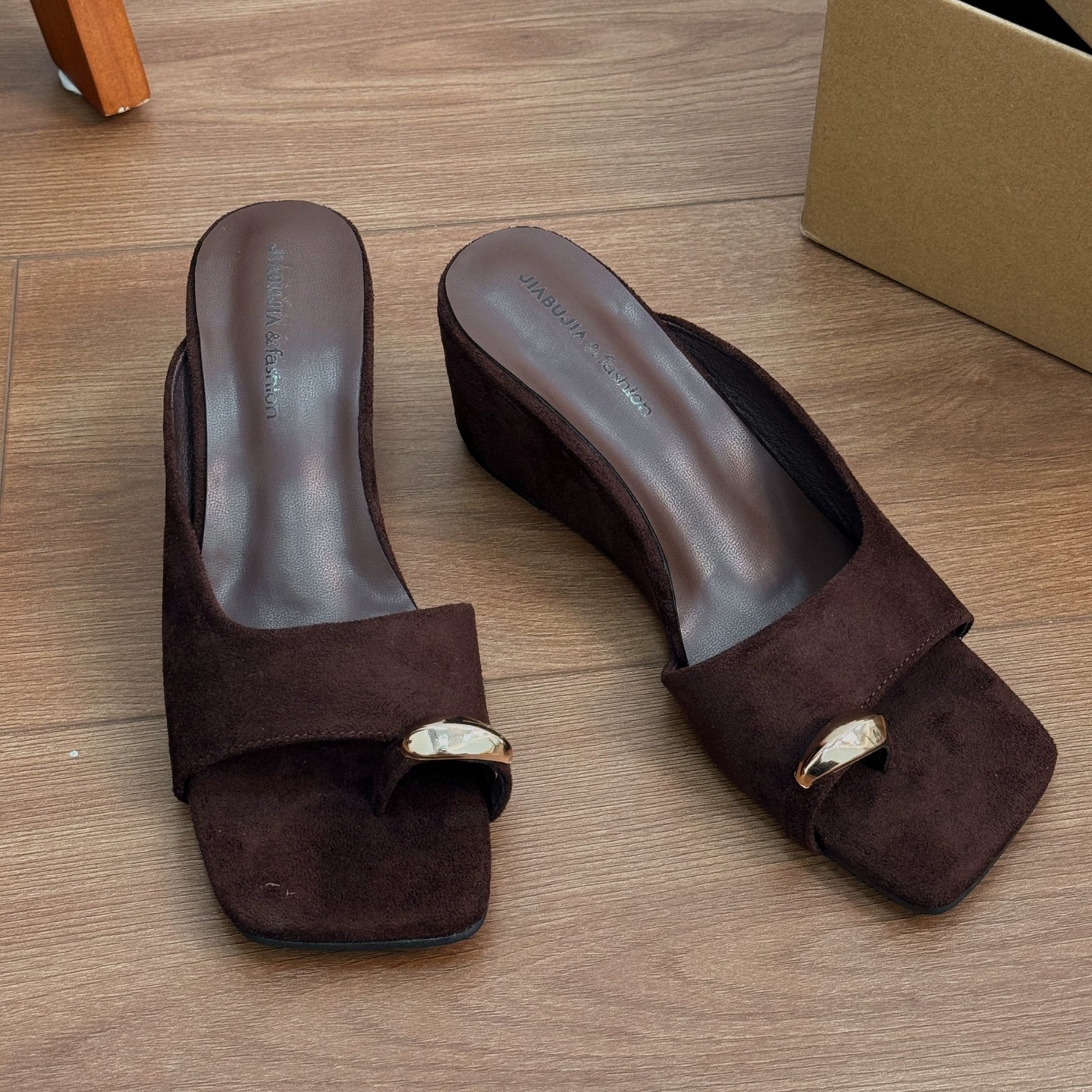 2026 nuevo verano de zapatillas de tacones de pendiente zapatillas de tacones altos zapatillas de pedal de dedo image 8
