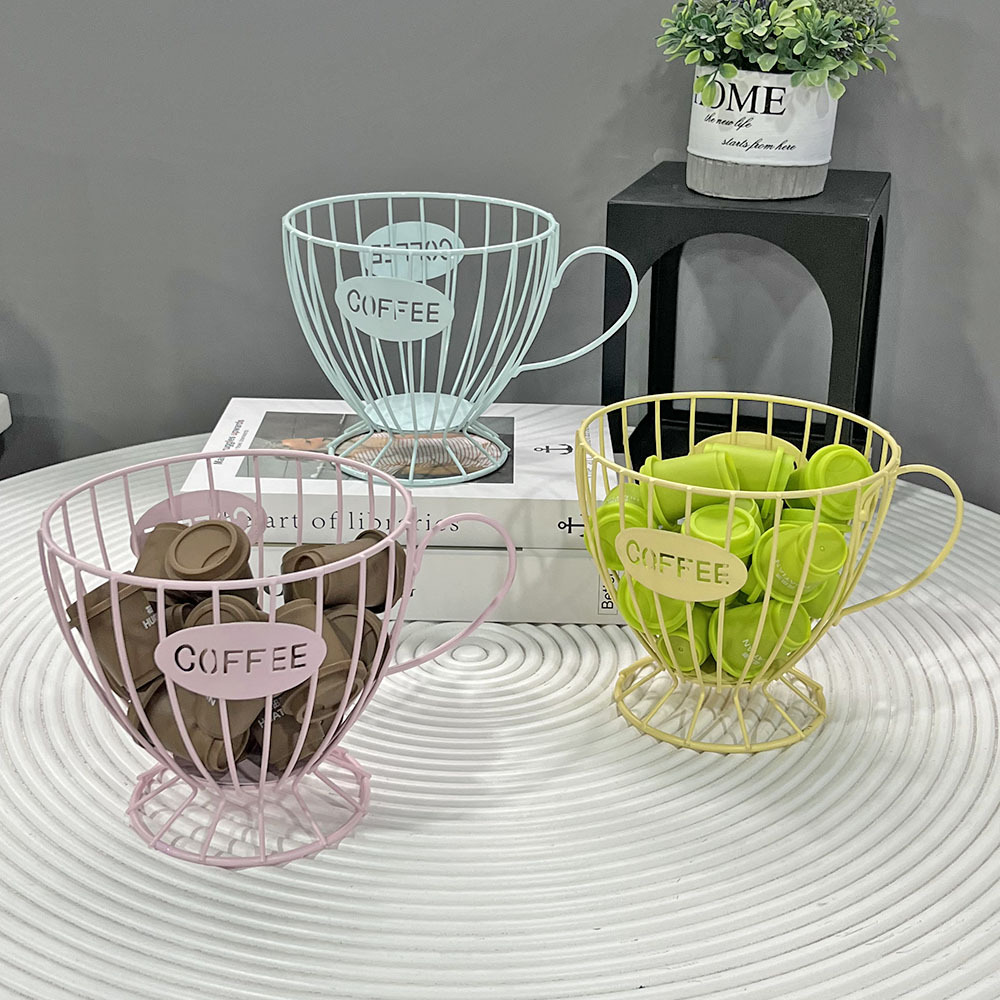 Nordic Coffee Capsule Storage Rack, Coffee Shop Table Display Rack, Home Snack Candy Hollow Storage Rack Decoration