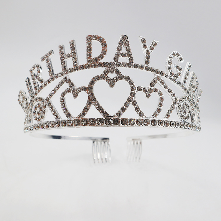 Venta caliente europea y americana reina corona tocado de alta gama fiesta cumpleaños princesa corona Boda nupcial corona accesorios para el cabello al por mayor