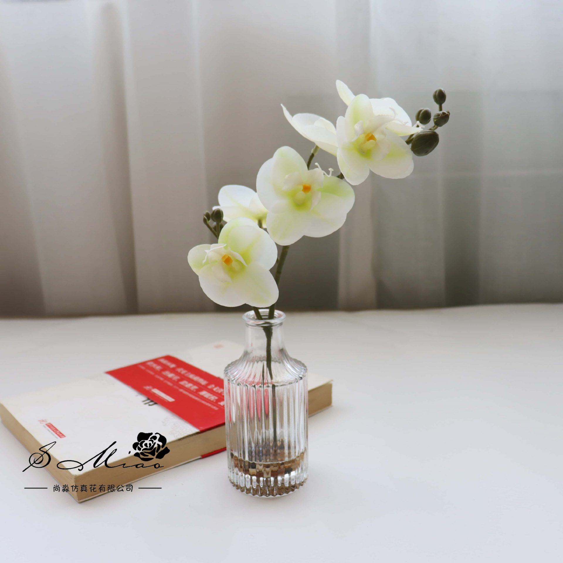 Orquídea de agua falsa mariposa de agua falsa flor de simulación bonsai decoración creativa decoración verde artificial simulación maceta image 7