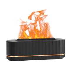 Cross-border creative simulation flame aromatherapy machine 200ml long bar diffuser aroma lamp bedroom humidifier wholesale