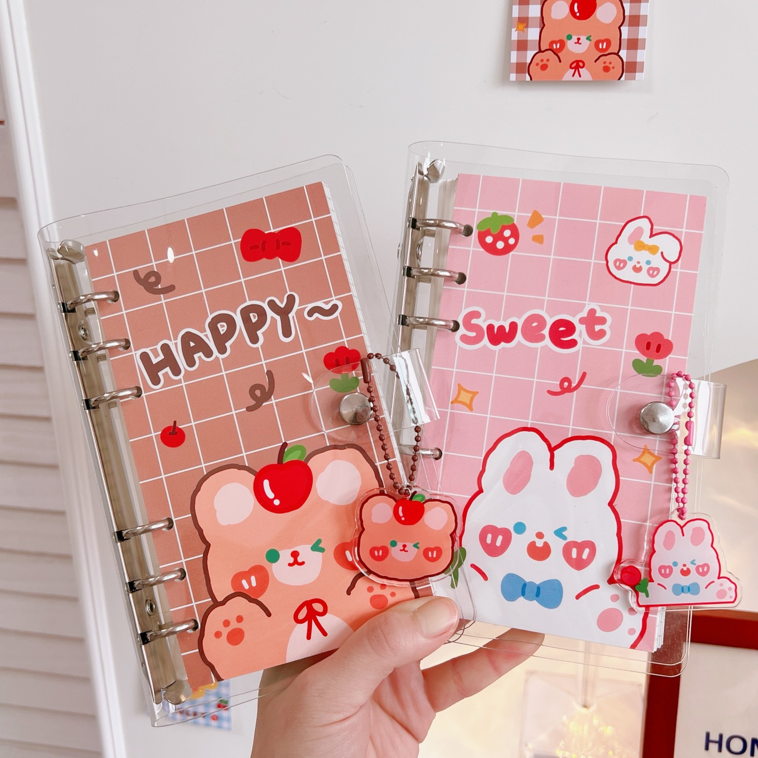 Cute girls hearthand ledger set spree looseleaf coil notebookpicture3