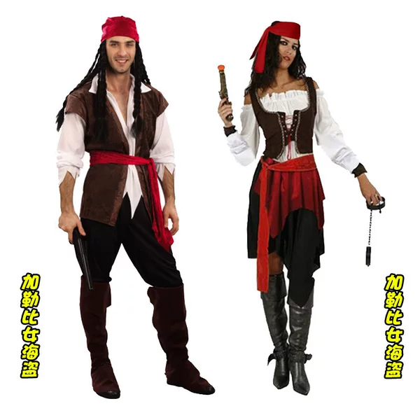 cosplay Halloween Adult Dress Up Costume Performance Costume Pirate Characters Costume Adult Pirates of the Caribbean