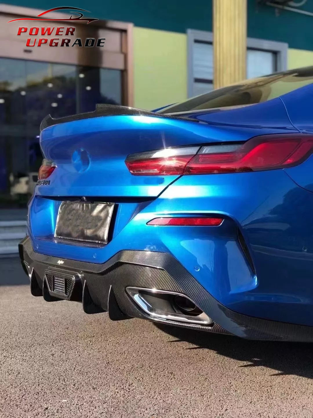 Suitable for BMW 8 Series G14 G15 G16 upgraded AC dry carbon fiber modification kit: front lip, side skirts, rear spoiler, rear lip