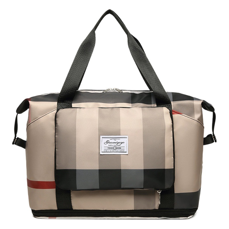 Bolsa de viaje plegable de gran capacidad para mujer, funda para equipaje, maleta con ruedas, almacenamiento para fitness y deportes, transpirable y ligera image 1