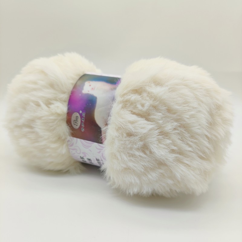 Imitación de visón terciopelo grueso lana tejida a mano DIY Imitación Piel terciopelo visón terciopelo sombrero bufanda manta hilo al por mayor