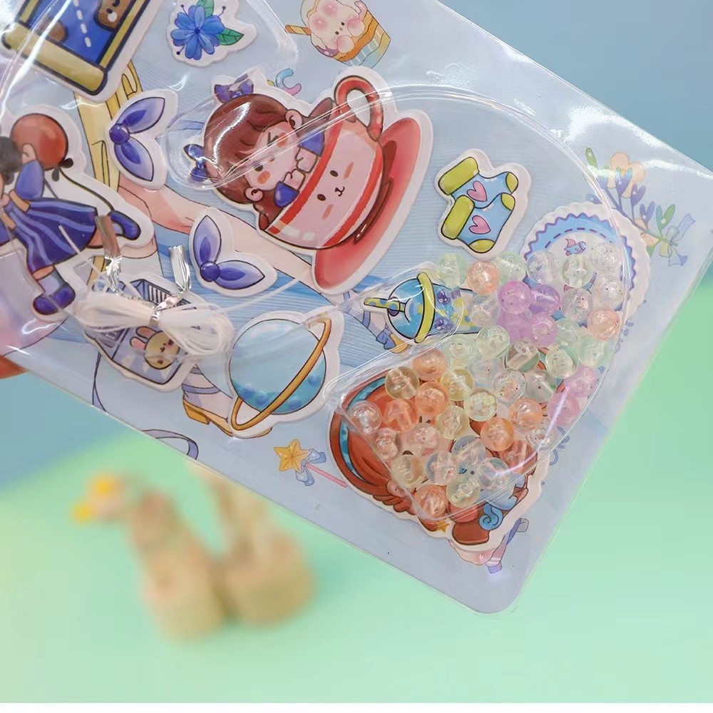 Juguetes para niños cuentas pegatinas de burbuja dos piezas hechas a mano DIY pegatinas pegatinas decoración 2 yuanes grandes almacenes al por mayor