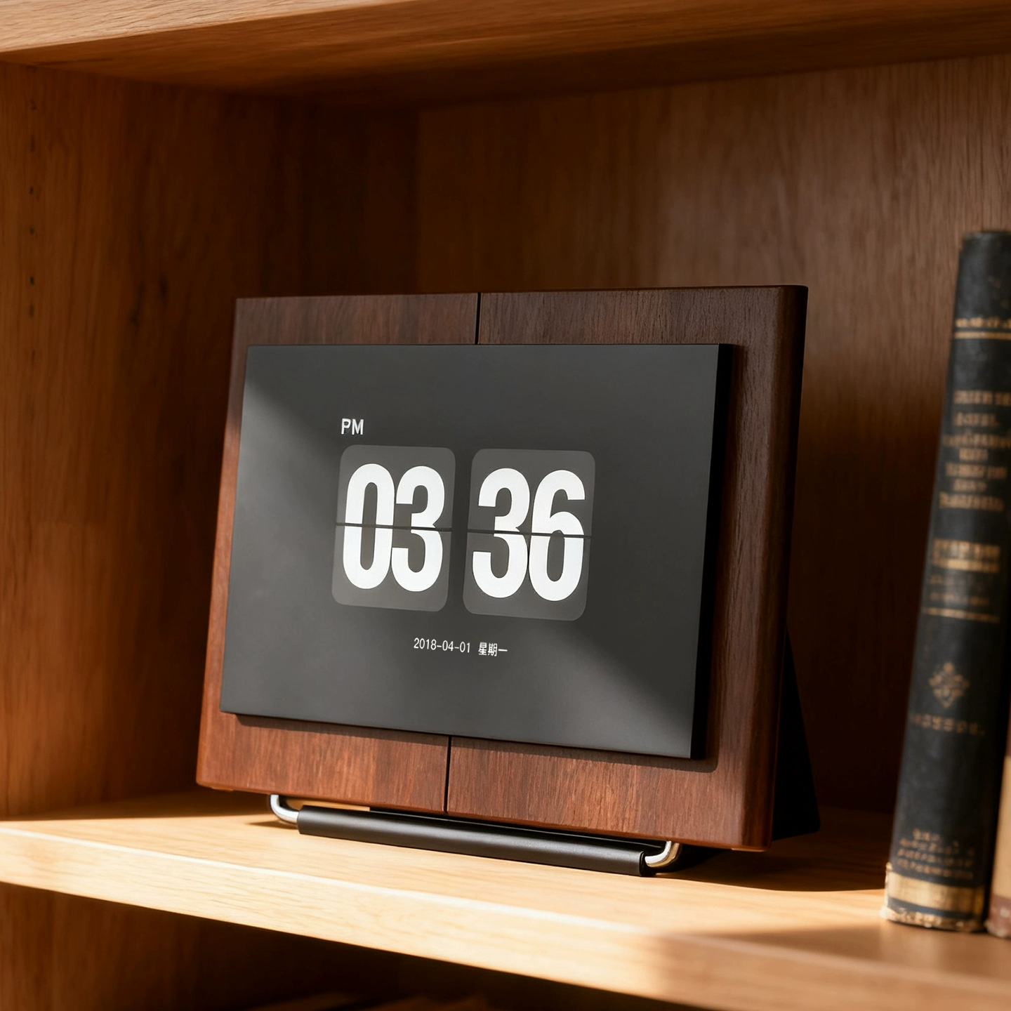✅Ретро электронные часы- flips desktop ornament настольные часы подвесной текст песни bluetooth динамик аудио 2025 новый