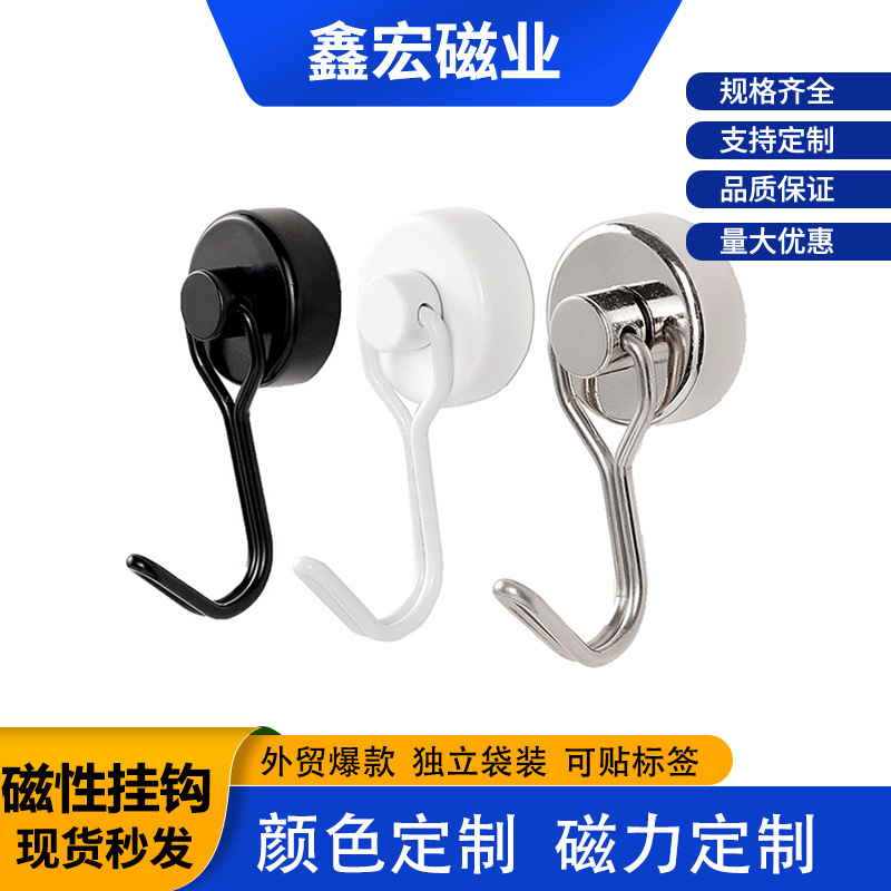 Strong magnetic suction hook