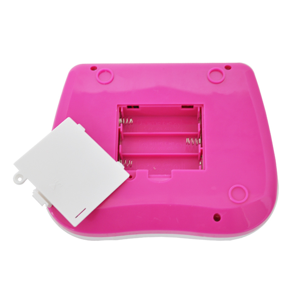 Juguetes para niños en stock Rosa sonido táctil inglés punto máquina de lectura Español Francés aprendizaje máquina pequeña computadora juguete
