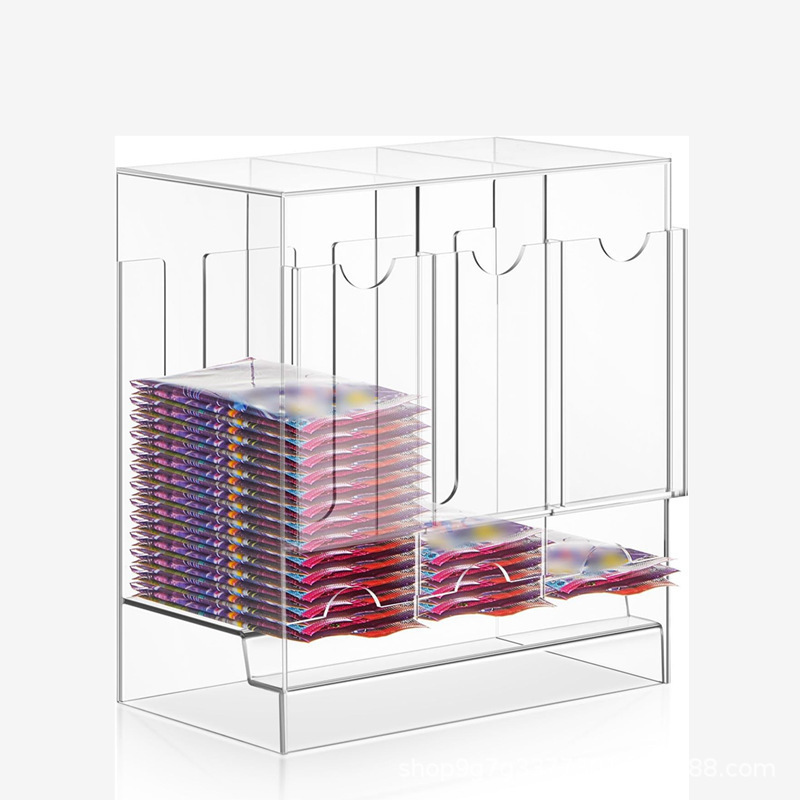 Acrylic Card Storage Box Ultraman Pokemon Card Storage Organizer Booster Pack Dispenser