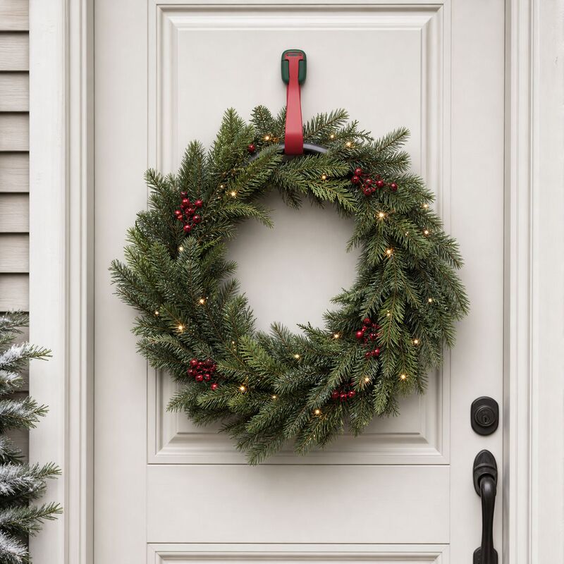 Cross-border Christmas silicone storage strap, traceless hanging strap, fireplace stocking, garland, doll decoration hanging rope