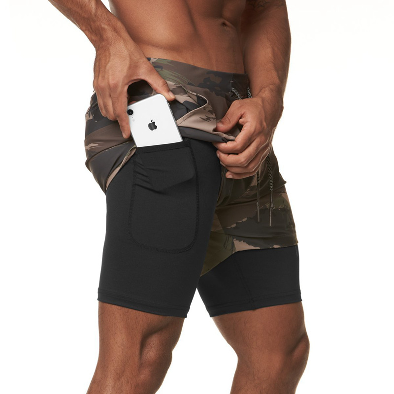 Heren zomer nieuwe geweven kwart shorts, sport sneldrogend basketbal midden taille met elastische binnenkant_voghion.com