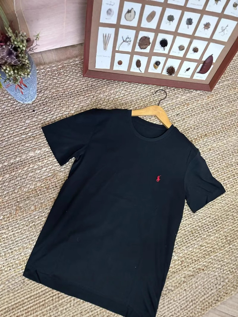 高品質スキャン可能なRLラフ夏の新しい丸首半袖tシャツ男性上着半袖tシャツカジュアル