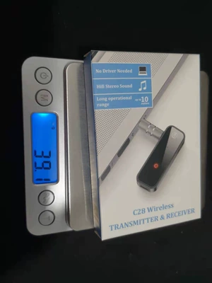 New AUX Bluetooth 5.0 Receiver Transmitter 2-in -1 USB Bluetooth Audio Adapter Hands-free Call (FM Modulyator) - c28