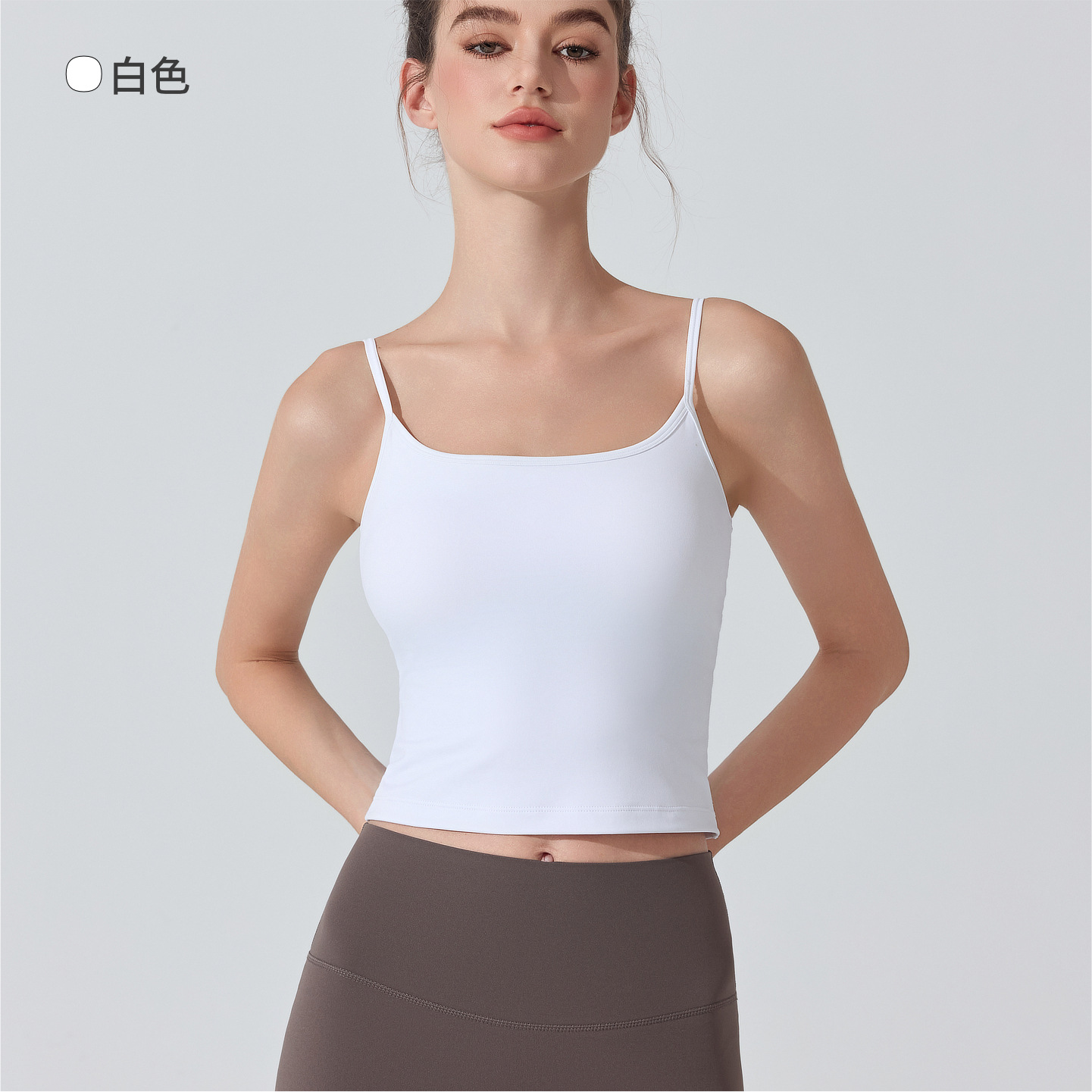 Chaleco antibacteriano de yoga con colchón de pecho ropa interior deportiva antichoque de alta intensidad de entrenamiento físico bra