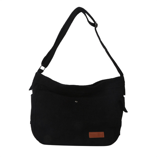 Large-capacity canvas casual bag  summer commuting texture make-up single shoulder crossbody bag this year's popular tote bag