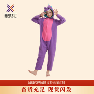 Cartoon one-piece dinosaur pajamas costumes Christmas Halloween Carnival cosplay party costumes