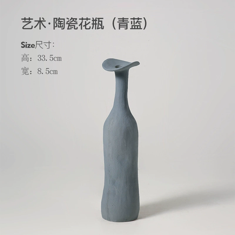 Ceramic decorations flower-shaped for living room, small vase, high-quality style, home decor