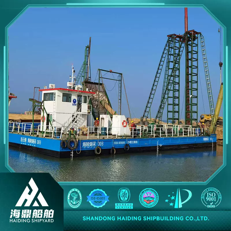 钻探式抽沙船河道湖泊疏浚清淤船操作简单方便调节抽沙设备