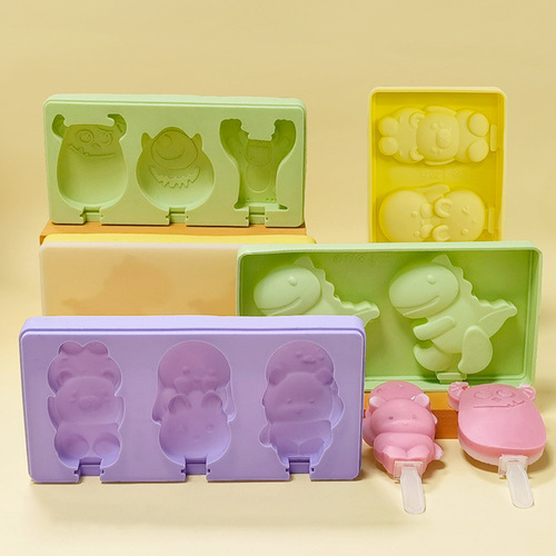 Sanxin Cartoon Snowman Ice Cream Silicone Mold: Homemade Popsicle Maker with Lid, Perfect for Making Ice Cream Cones, Pops, and Dessert Sticks