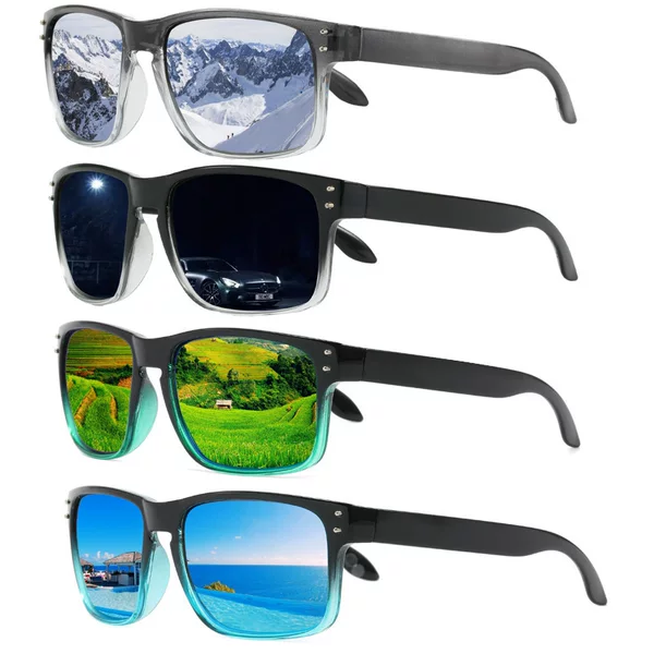 Amazon Cross-Border Popular Outdoor Fishing and Cycling Glasses Colorful Polarized Sunglasses European and American Men's Sunglasses