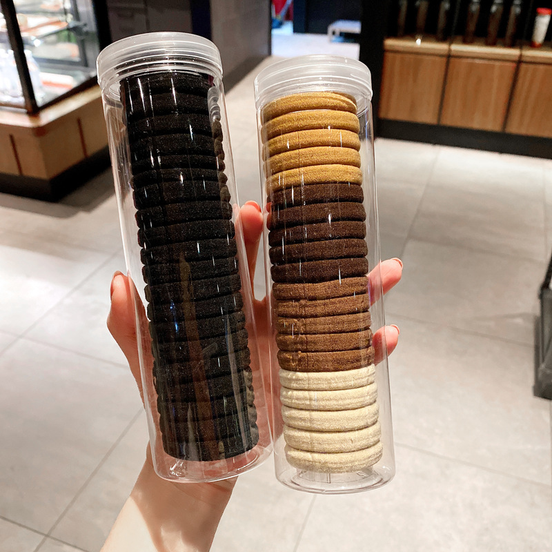 Versión coreana de 20 cuerdas para cabeza enlatadas de alta elasticidad, bandas de goma sin costuras