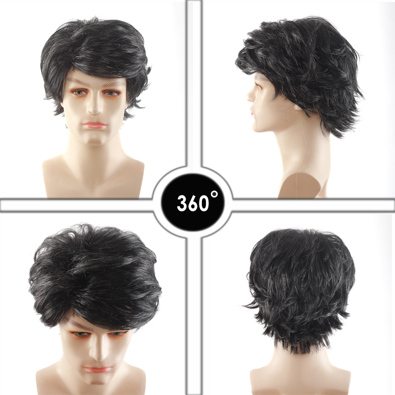 European And American Stylish Fluffy Men's Hair Rock Music Party Festival Wig Halloween Carnival Night Costume_voghion.com