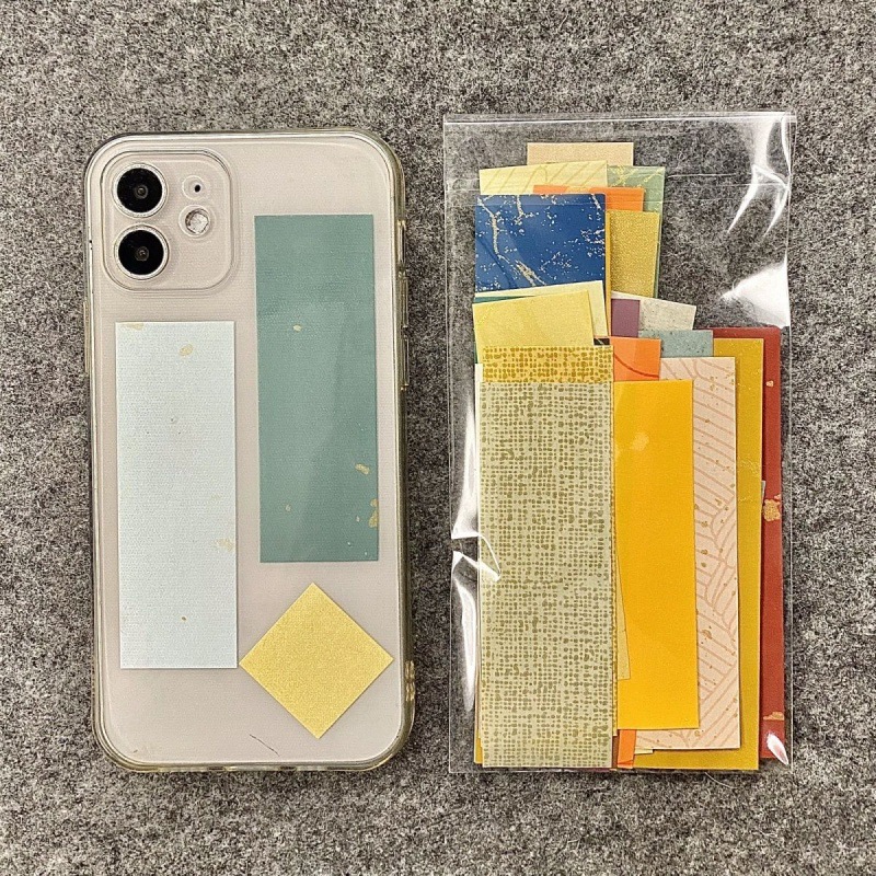 小贴纸手写小纸条空白自写毛笔纸风手机壳半生熟蜡染宣纸一件直销