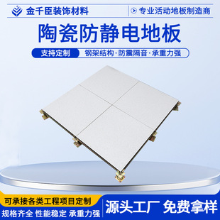Monitoring Network Room All-Steel Ceramic Anti-Static Floor 600*600 Ivory White Suspended Activity Floor Manufacturer
