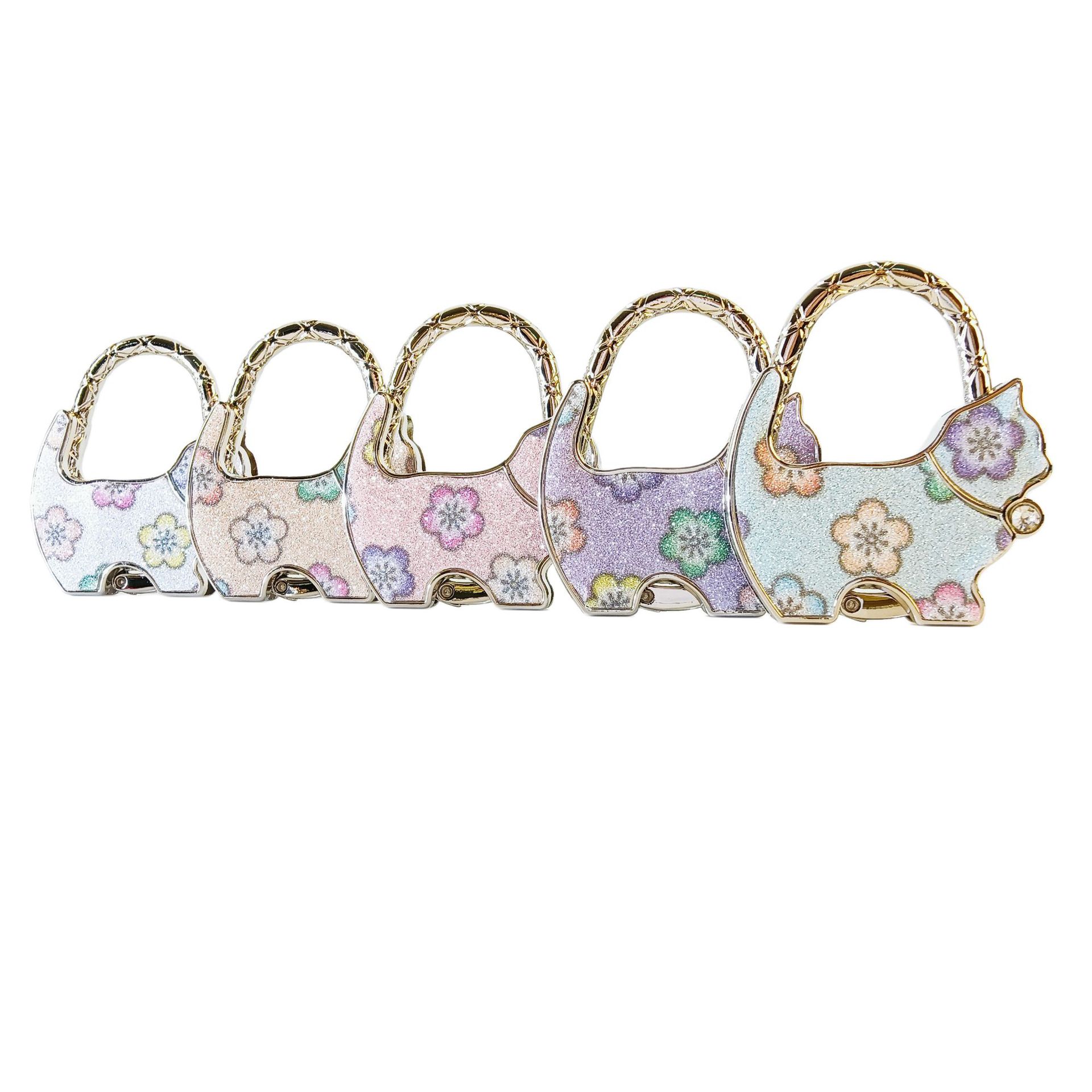 Fat Cat Bag Hook Portable Handbag Hanger For Table Accessories_voghion.com