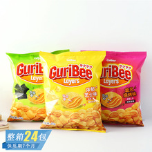 印尼进口Calbee海苔烧烤芝士味层层脆追剧休闲膨化零食小吃