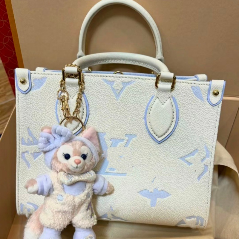 Louis Vuitton Onthego PM Monogram Empreinte Cream Blue