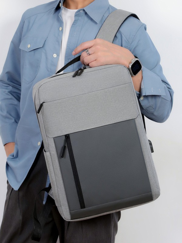 Mochila transfronteriza nueva Mochila para computadora multifuncional impermeable de negocios para hombres Mochila para adolescentes USB