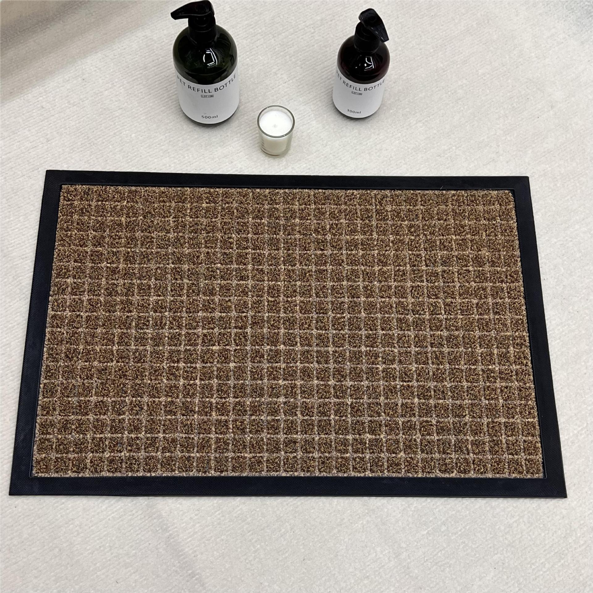 Comercio exterior simple fricción almohadilla de tierra puerta de entrada al aire libre antideslizante almohadilla de pie porche alfombra resistente al desgaste fácil de limpiar