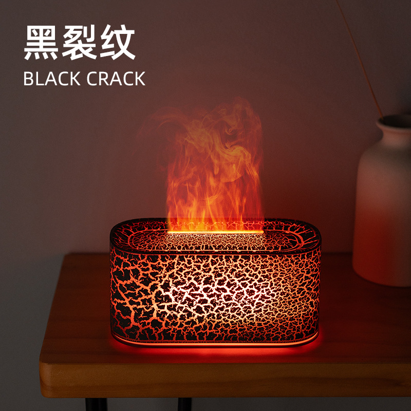 Nuevo transfronterizo colorido flame aromatizador humidificador mayorista creativo de escritorio atmósfera lámpara flame aromatizador