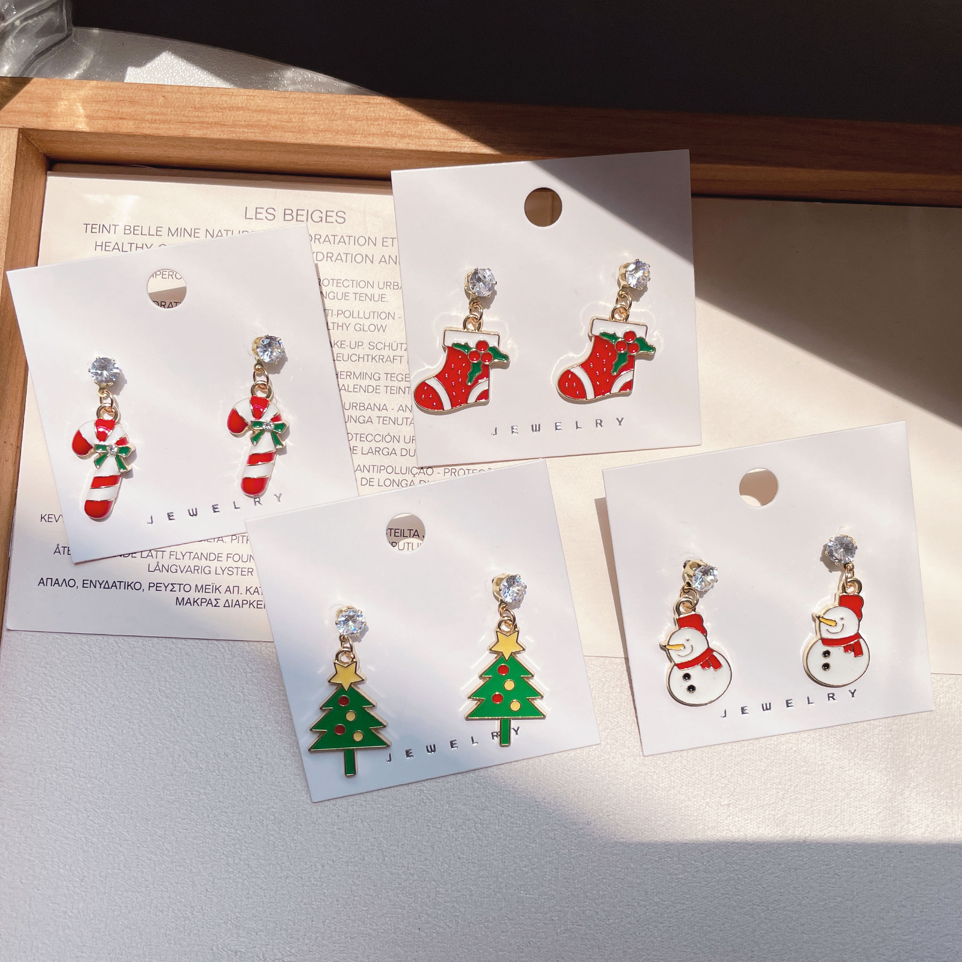 24g Weight Rhinestones Inlay Material Drop Earrings Classification 1 Pair Quantity Festival Occasion Alloy Material Christmas Festival Cartoon Character, Christmas Tree, Santa Claus Pattern Women's Gender Plating, Flakes Design Cartoon Style, Cute Style 1 Pair Christmas Cartoon Style Cute Cartoon Character Christmas Tree Santa Claus Plating Flakes Alloy Rhinestones Drop Earrings 2