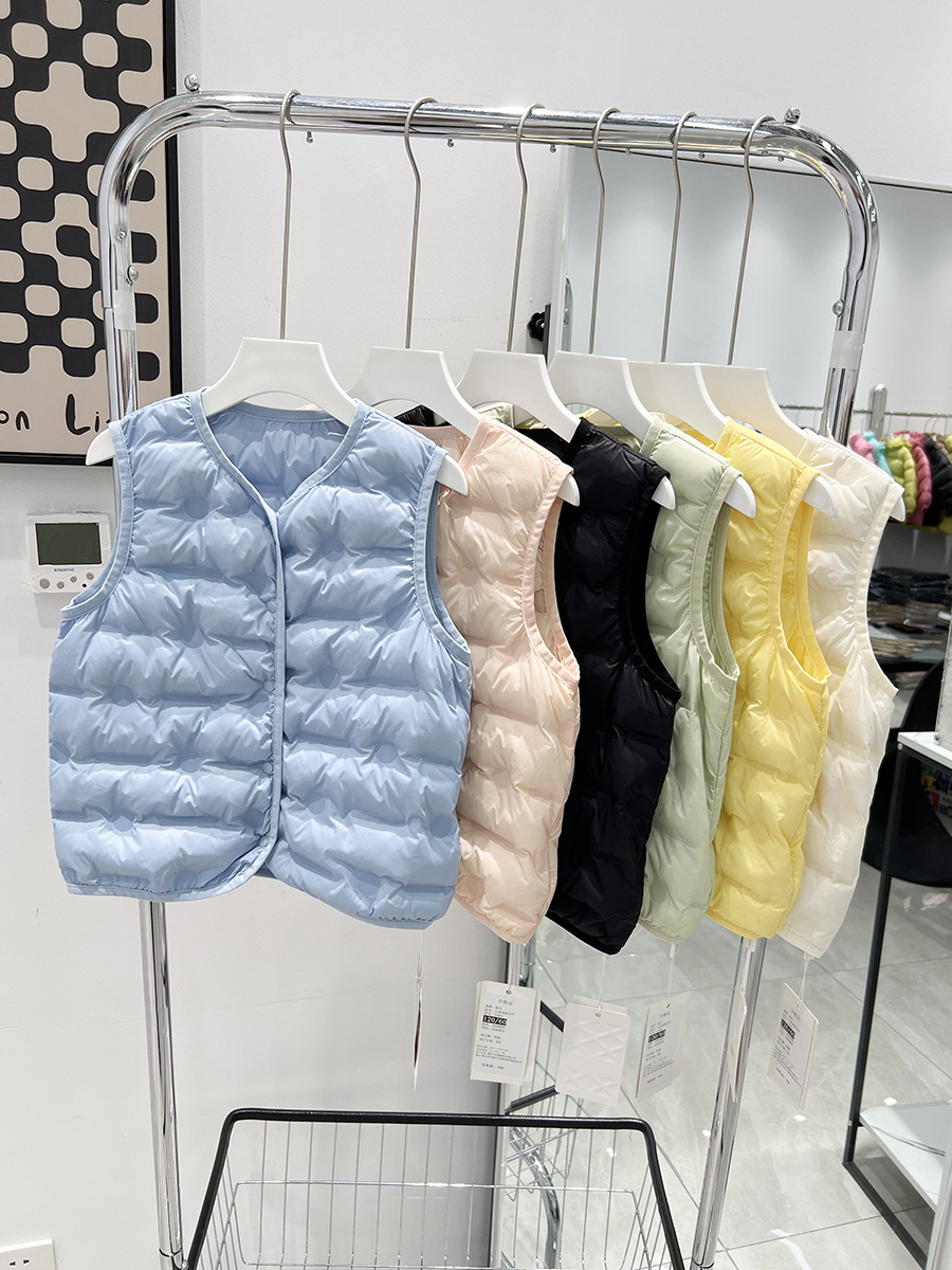 Children's down jacket liner autumn and winter school uniform artifact baby lightweight down jacket jacket bottoming vest factory direct sales