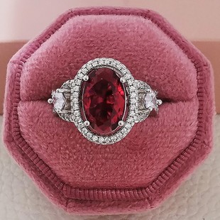 Bunter Schatz-Diamant-Ring der Moonso-Luxusmode-fetten quadratischen Frauen übertriebene tägliche Bestellung R820_voghion.com