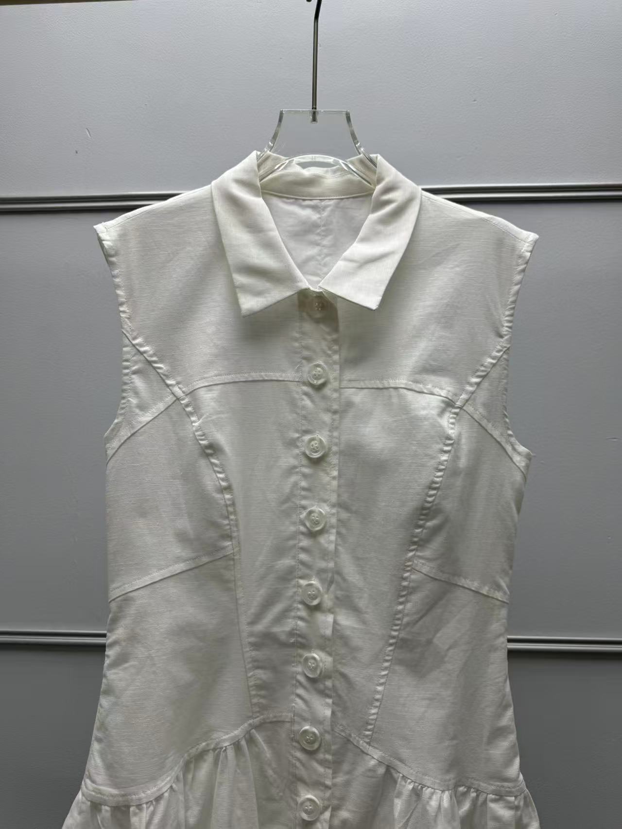 chinese dress ladies Isla 100% Linen Mini Dress l Neutral Ground