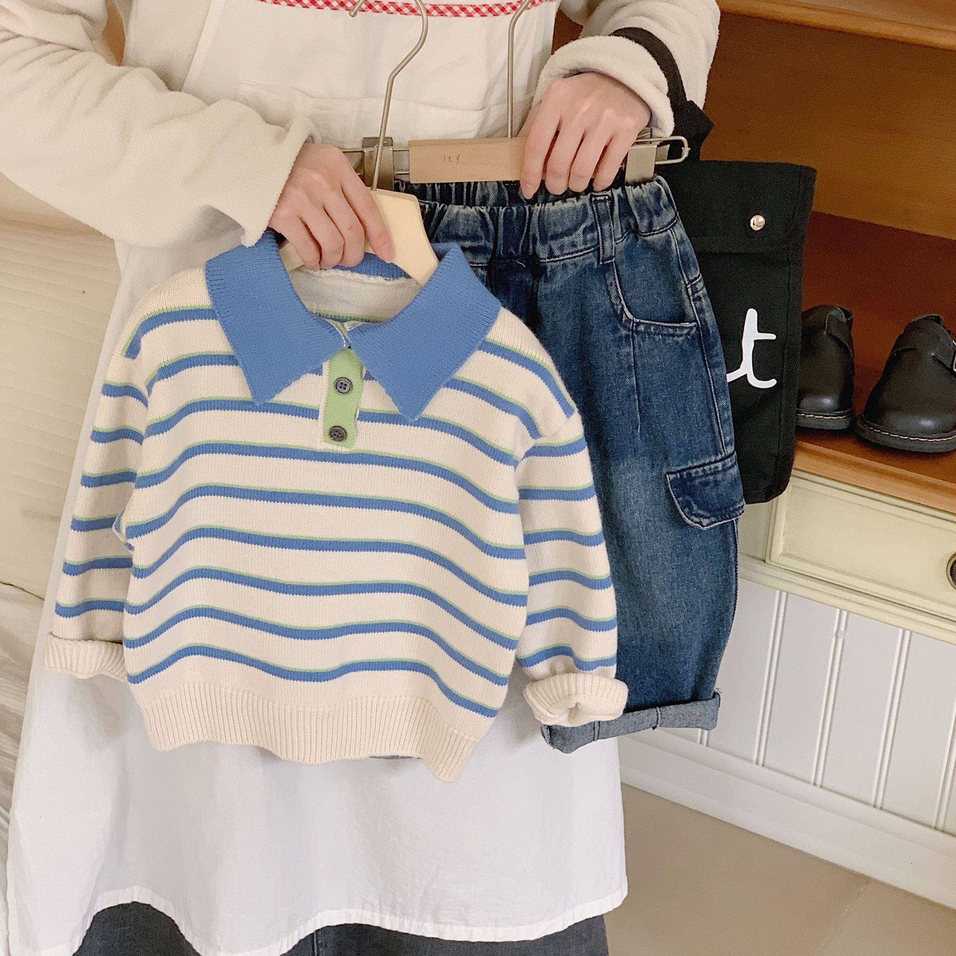 Children's sweater, autumn vest for boys, Korean style, children's clothing 2