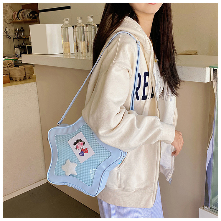 This year's popular color bags, 2025 new star bags, Japanese-style sweet single-shoulder bags, crossbody bags, women's bags, cross-border undefined