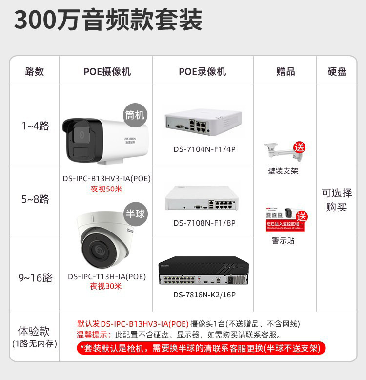 Hikvision 2MP POE kamera seti, H.265 NVR, mobil izleme